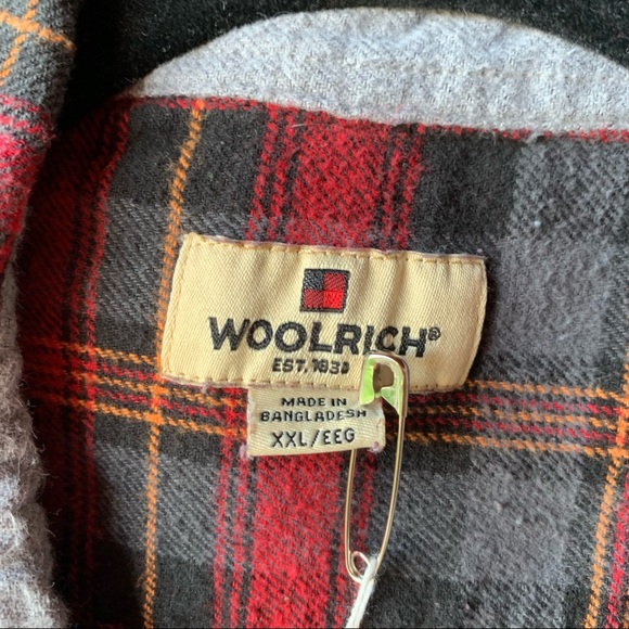 Woolrich red flannel buttondown size XXL - Picture 6 of 7